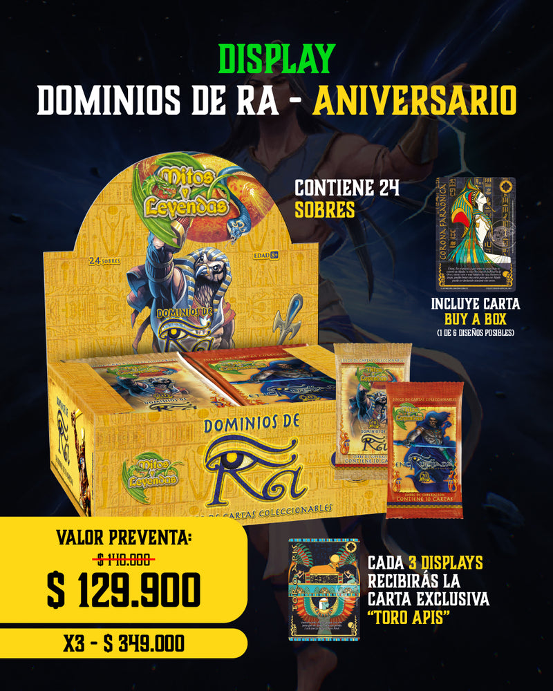 Display Dominios de RA - Aniversario PREVENTA