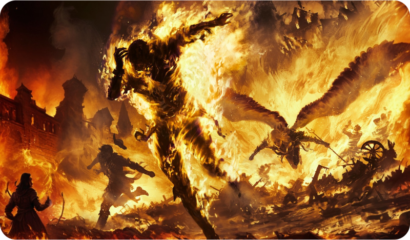 Playmat - Fiery Temper