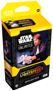 Star Wars Unlimited - Mazo de inicio - Han Solo - Jump to Lightspeed - INGLES