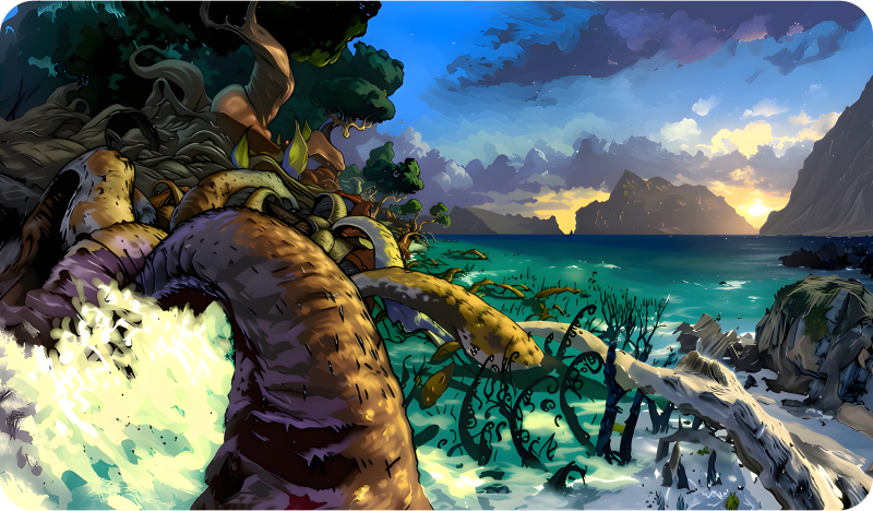 Playmat - Yavimaya Coast
