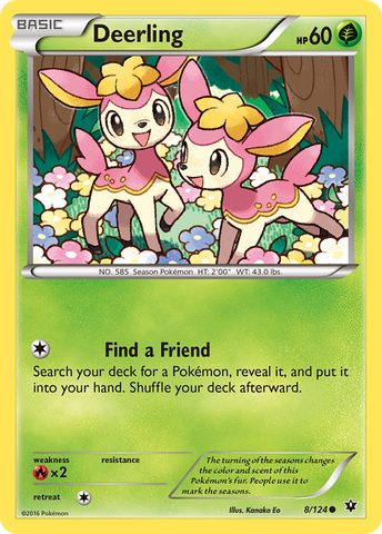 Deerling (8/124) [XY: Destinos en colisión] 