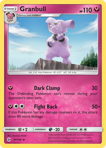 Granbull (91/149) [Sol y Luna: Conjunto básico] 