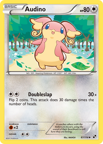 Audino (87/114) [Blanco y negro: Conjunto básico] 