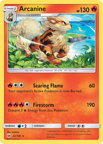 Arcanine (22/149) [Sol y Luna: Conjunto básico] 