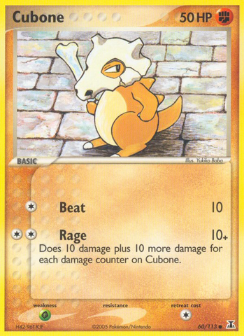 Cubone (60/113) [EX: Especie Delta] 