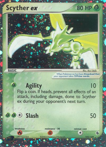 Scyther ex (102/109) [EX: Rubí y Zafiro] 