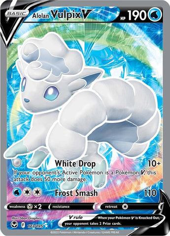 Alolan Vulpix V (173/195) [Espada y escudo: Tempestad de plata] 