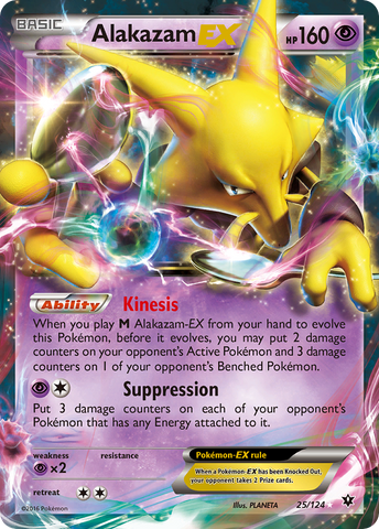 Alakazam EX (25/124) [XY: Destinos en colisión] 