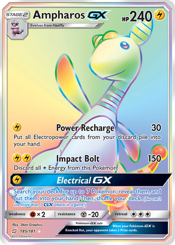 Ampharos GX (185/181) [Sol y Luna: Formar equipo] 