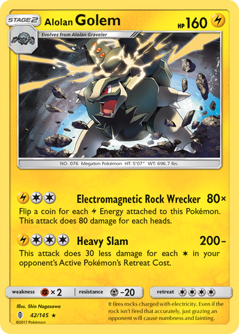 Alolan Golem (42/145) [Sol y Luna: Guardianes en ascenso] 