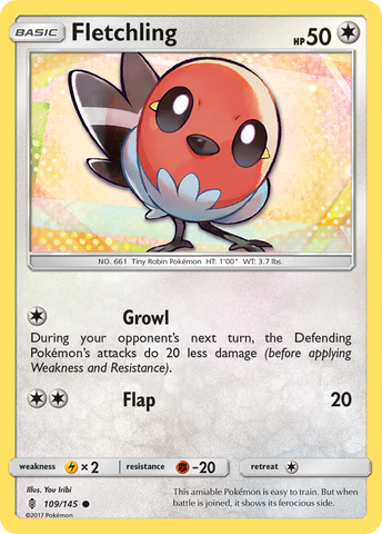 Fletchling (109/145) [Sol y Luna: Guardianes en ascenso] 