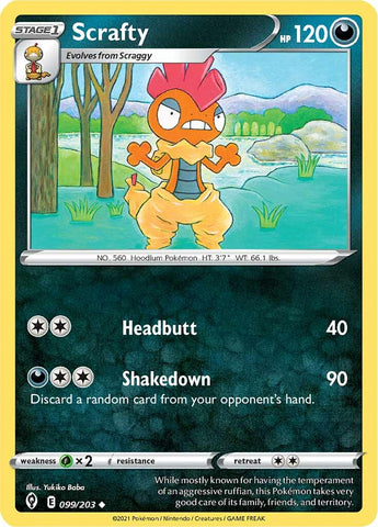 Scrafty (099/203) [Espada y escudo: cielos en evolución] 