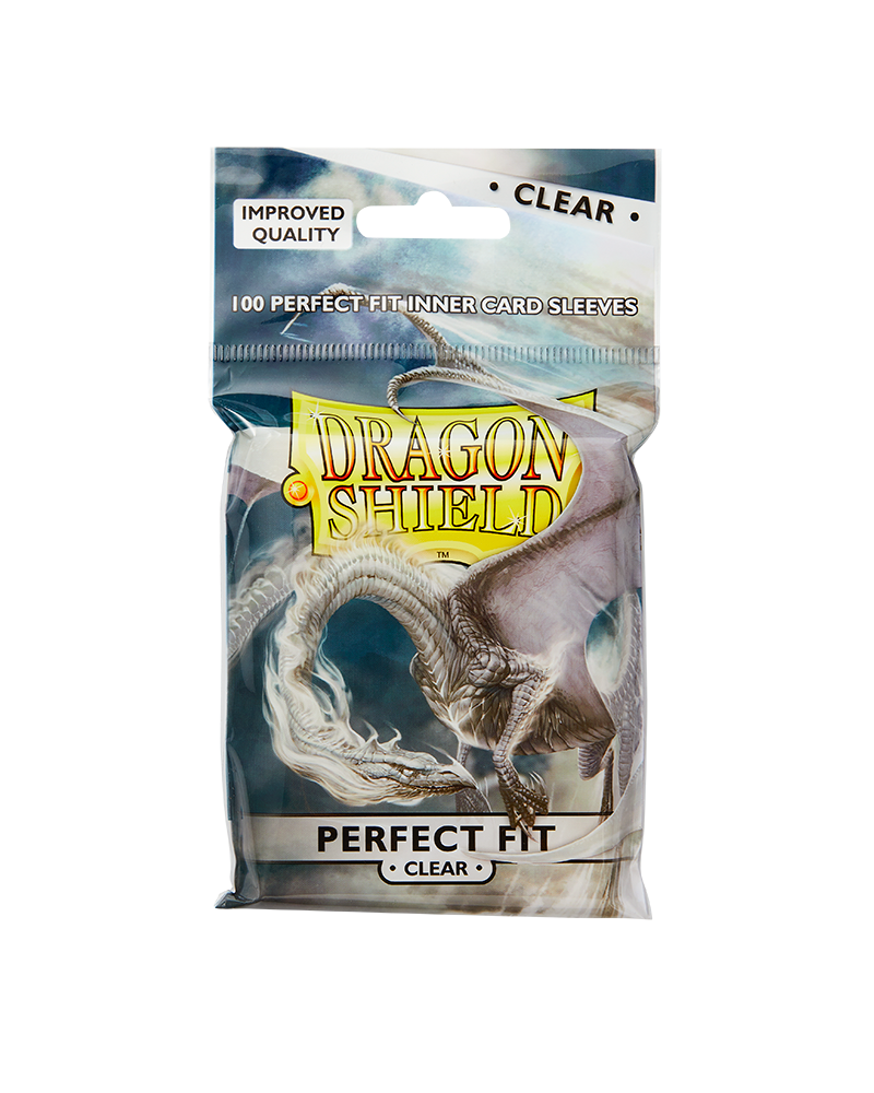Dragon Shield Perfect Fit Sleeves - Standard - Clear/Clear (100 protectores)