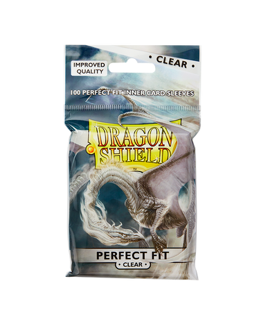Dragon Shield Perfect Fit Sleeves - Standard - Clear/Clear (100 protectores)