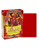 Dragon Shield Sleeves - JAPANESE SIZE - Matte Crimson (60 protectores)
