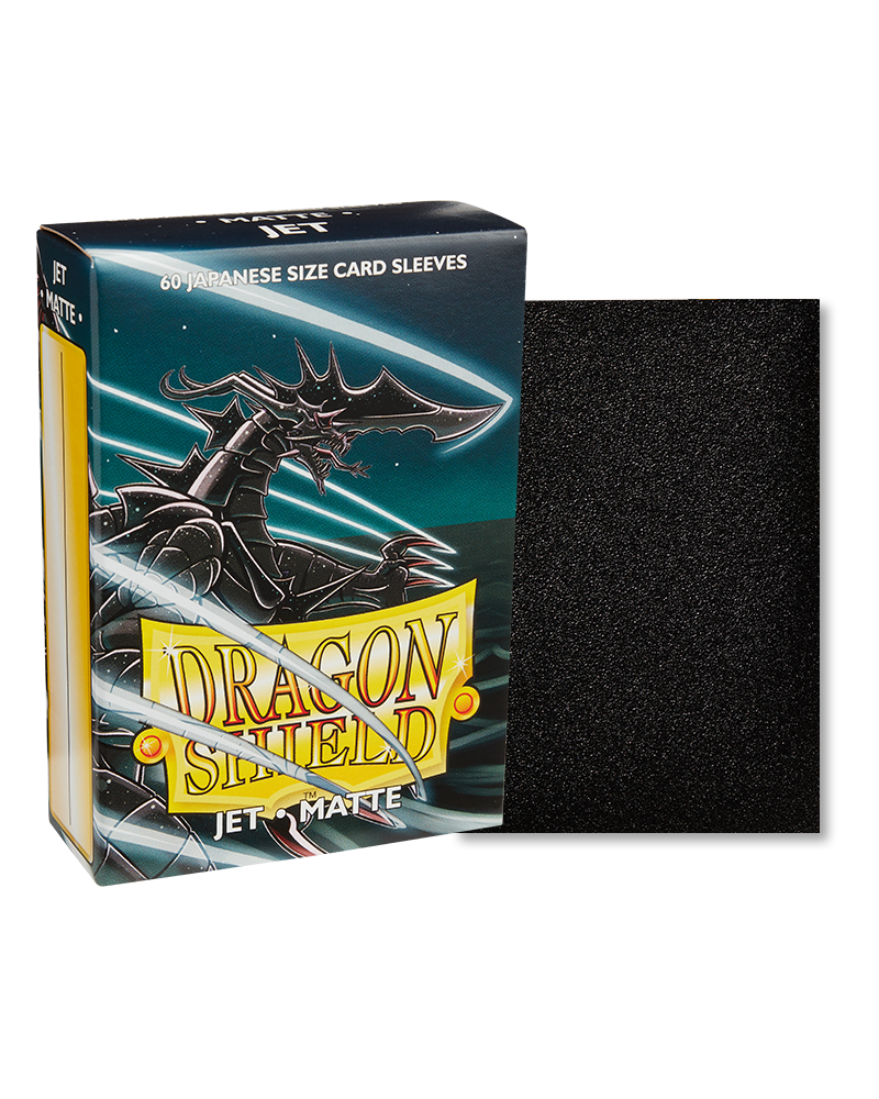 Dragon Shield Sleeves - JAPANESE SIZE - Matte Jet (60 protectores)