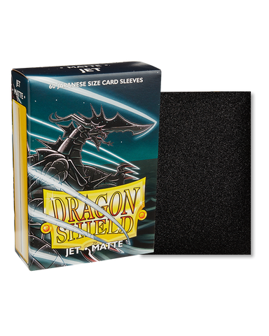 Dragon Shield Sleeves - JAPANESE SIZE - Matte Jet (60 protectores)