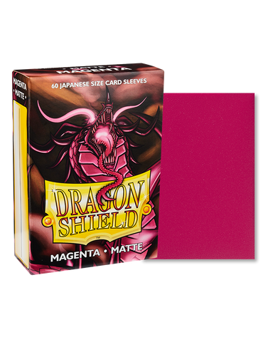 Dragon Shield Sleeves - JAPANESE SIZE - Matte Magenta (60 protectores)