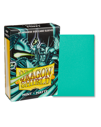 Dragon Shield Sleeves - JAPANESE SIZE - Matte Mint (60 protectores)