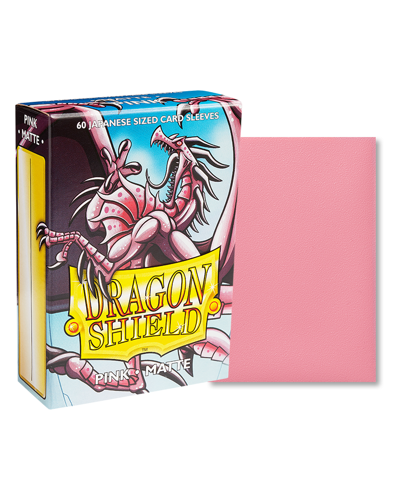 Dragon Shield Sleeves - JAPANESE SIZE - Matte Pink (60 protectores)
