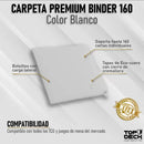 Carpeta Blanca Premium - 160 Bolsillos
