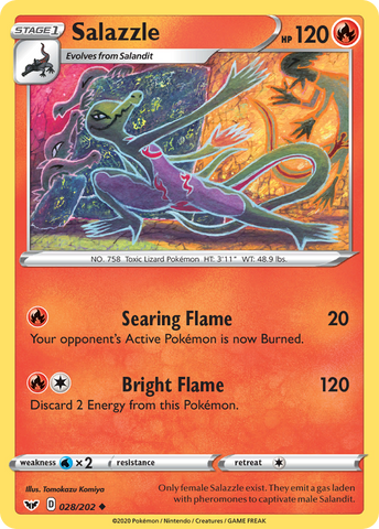 Salazzle (028/202) [Espada y escudo: conjunto básico] 