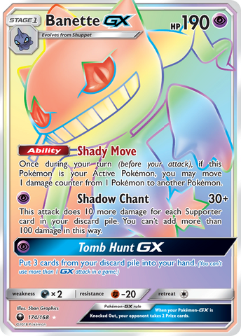 Banette GX (174/168) [Sol y Luna: Tormenta Celestial] 