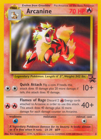 Arcanine (6) [Magos de la Costa: Black Star Promos] 