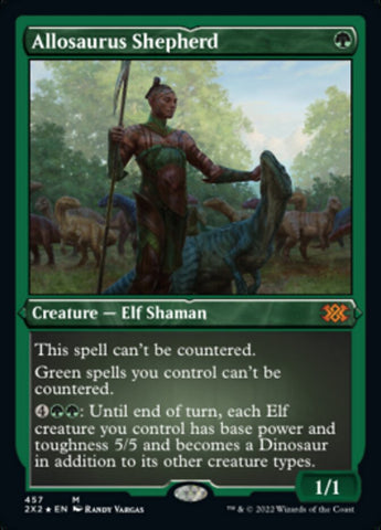 Pastor Allosaurus (grabado en aluminio) [Double Masters 2022] 