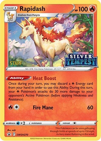 Rapidash (SWSH270) (Prelanzamiento) (Personal) [Sword &amp; Shield: Black Star Promos] 