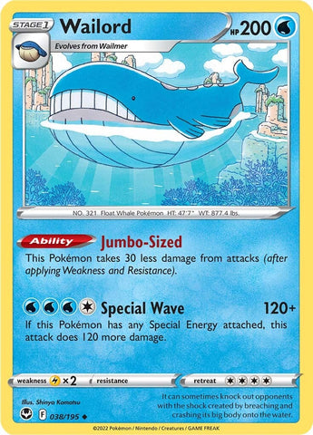 Wailord (038/195) [Espada y escudo: Tempestad de plata] 