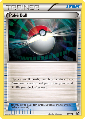 Poke Ball (97/114) [Blanco y negro: Juego básico] 