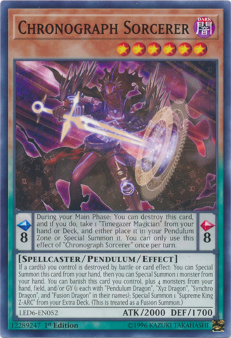 Hechicero Cronógrafo [LED6-EN052] Común 