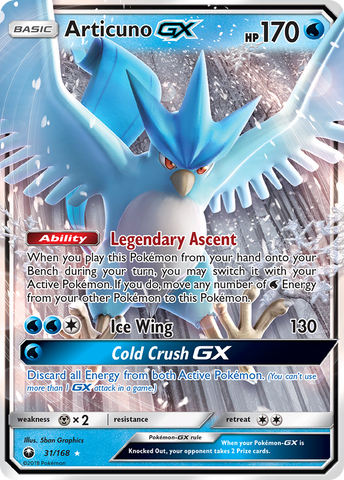 Articuno GX (31/168) [Sol y Luna: Tormenta Celestial] 