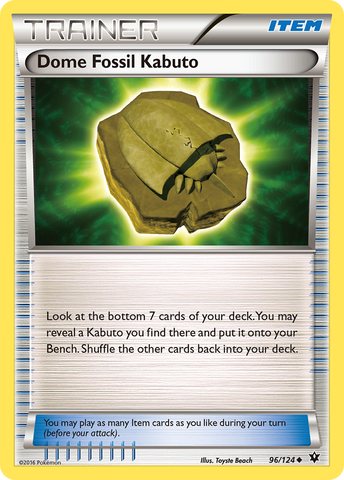 Cúpula fósil Kabuto (96/124) [XY: Destinos en colisión] 