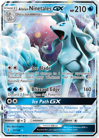 Alolan Ninetales GX (22/145) [Sol y luna: Guardianes nacientes] 
