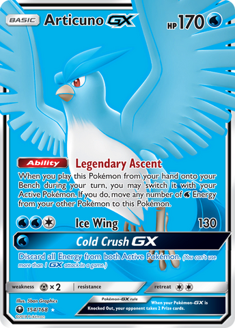 Articuno GX (154/168) [Sol y Luna: Tormenta Celestial] 