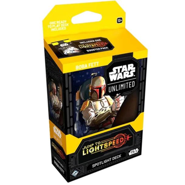 Star Wars Unlimited - Mazo de inicio - Jump To Lightspeed - Boba Fett  - INGLES