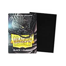 Dragon Shield Sleeves - JAPANESE SIZE - Classic Black (60 protectores)