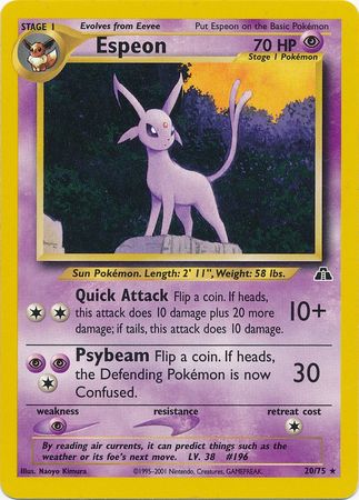 Espeon (20/75) [Neo Discovery Ilimitado] 