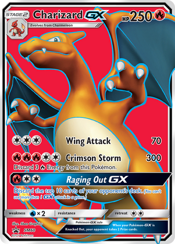 Charizard GX (SM60) (Tarjeta Jumbo) [Sol y Luna: Promociones Black Star] 