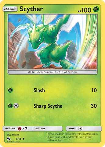 Scyther (5/68) [Sol y Luna: Destinos ocultos] 