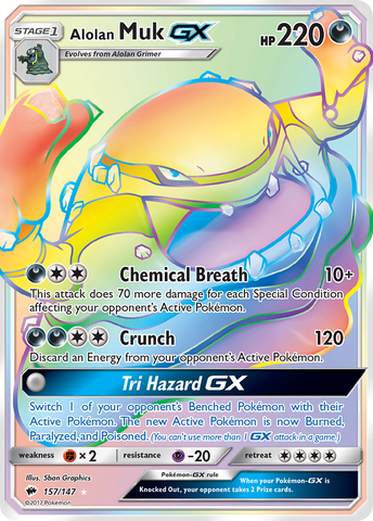 Alolan Muk GX (157/147) [Sol y Luna: Sombras ardientes] 