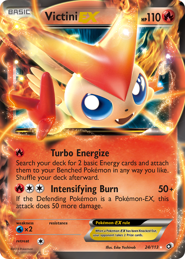 Victini EX (24/113) [Blanco y negro: Tesoros legendarios] 