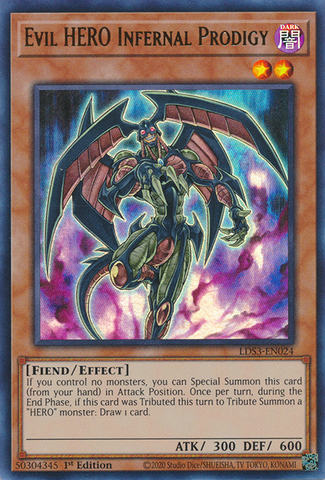 HÉROE malvado Prodigio infernal [LDS3-EN024] Ultra raro 