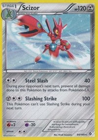 Scizor (94/149) (Cosmos Holo) (Exclusivo en blíster) [Blanco y negro: Límites cruzados] 