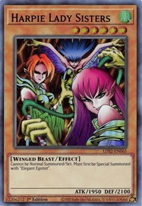 Harpie Lady Sisters (Púrpura) [LDS2-EN065] Ultra raro 