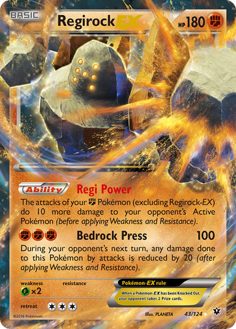 Regirock EX (43/124) [XY: Destinos en colisión] 