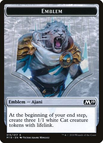 Ajani, emblema del adversario de los tiranos [Fichas del conjunto básico 2019] 
