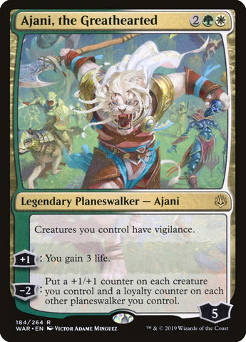 Ajani, el de gran corazón (paquete promocional) [Promociones de War of the Spark] 